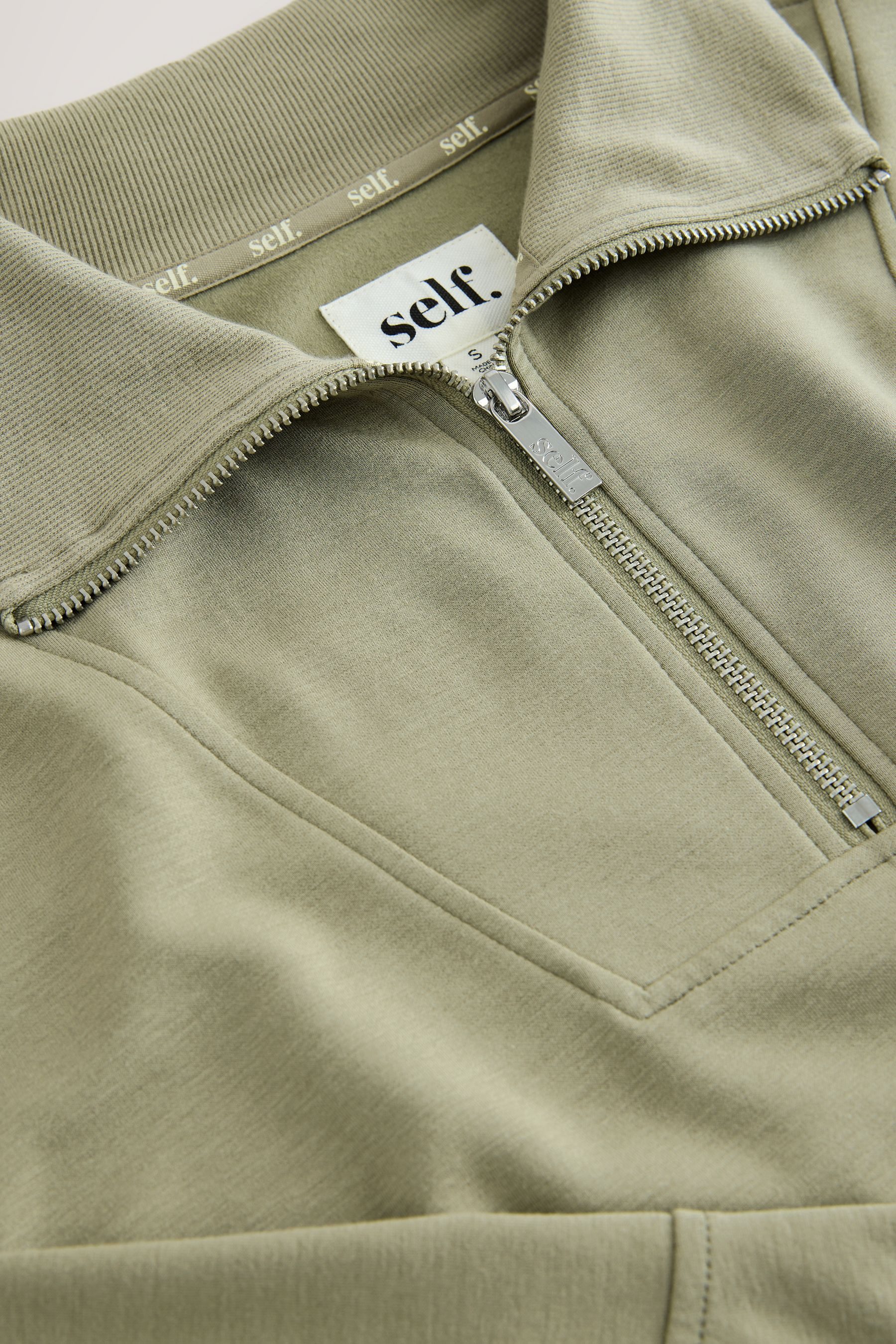 self Sweater Self. Modal-Sweatshirt mit 1/2-Reißverschluss (1-tlg)