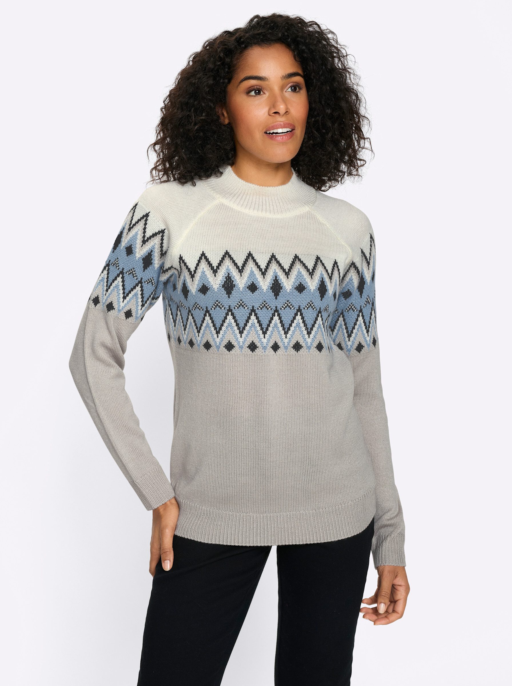 Strickpullover Langarm-Pullover Langarm Jersey