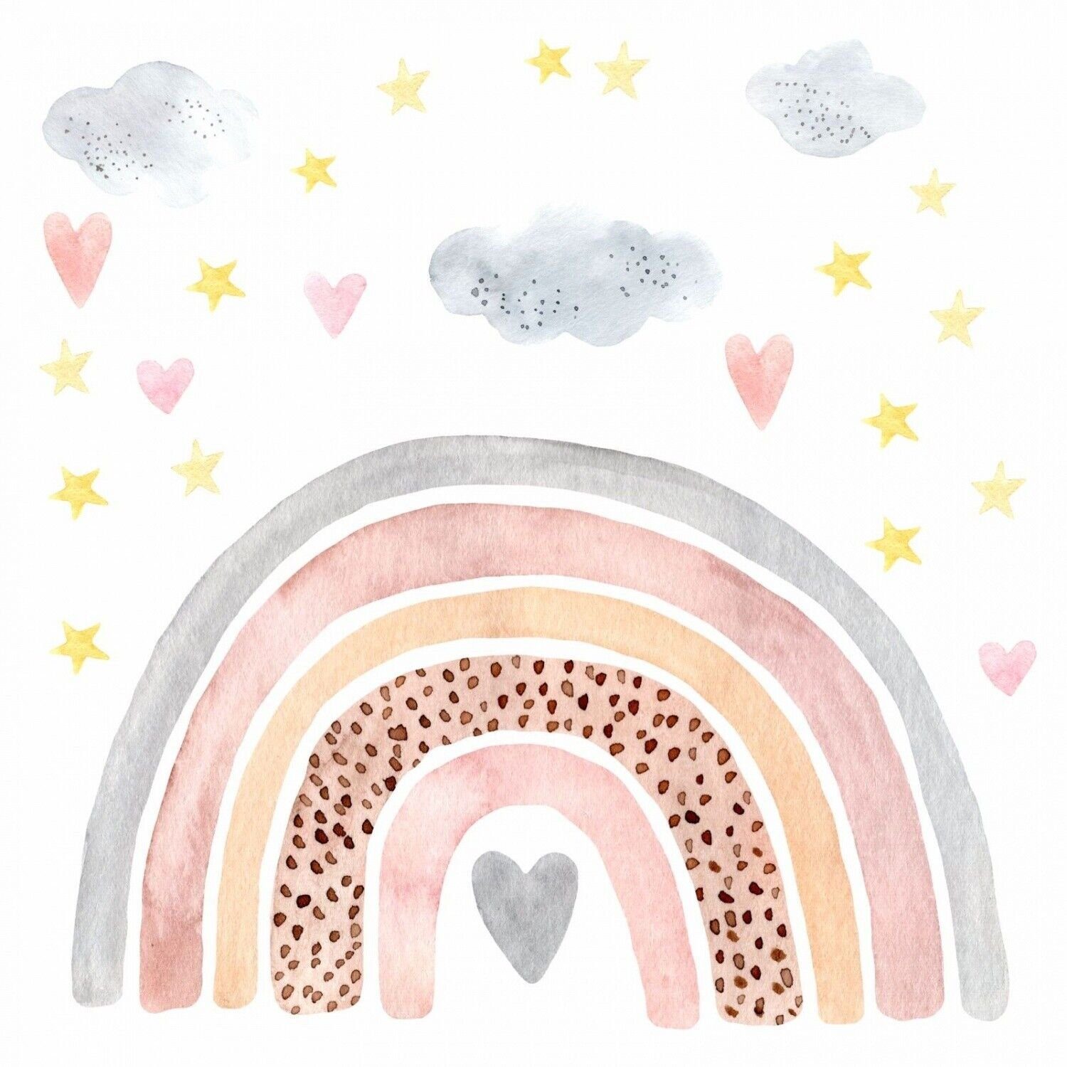 nikima Wandtattoo 227 Wandtattoo Regenbogen Wolken günstig online kaufen