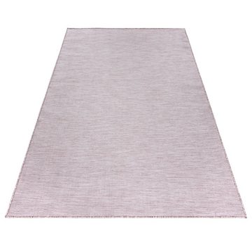 Teppich Unicolor - Einfarbig, Teppium, Rechteckig, Höhe: 7 mm, Outdoor Teppich Einfarbig Rosa Modern Stil Küche Balkon Terrasse