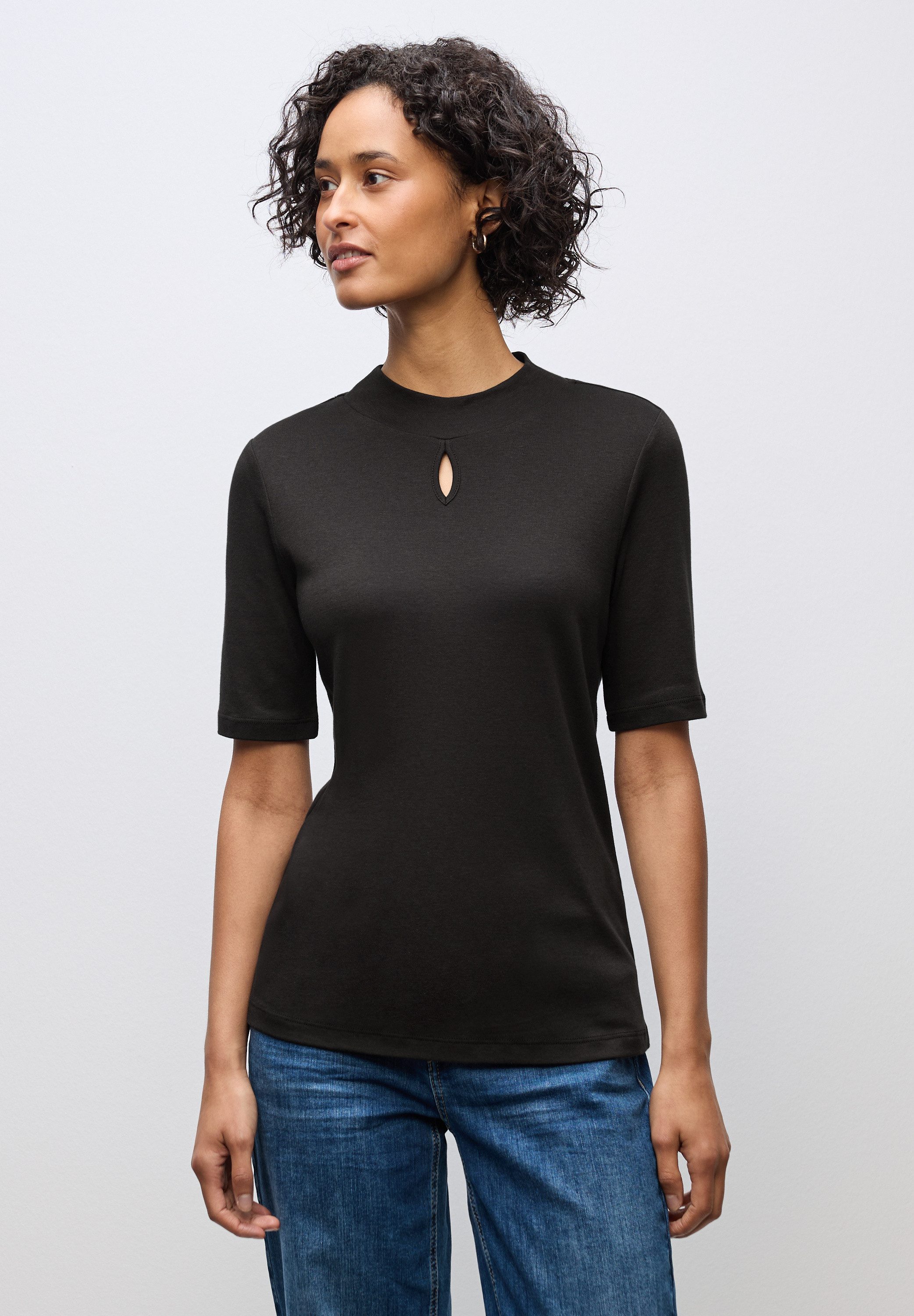 STREET ONE T-Shirt mit Turtleneck und günstig online kaufen