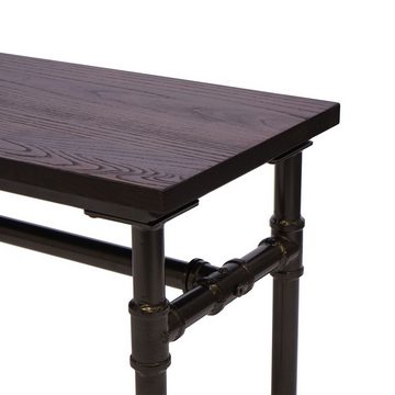 MCW Sitzbank MCW-H10b, Maximale Belastbarkeit: 260 kg, Sitzfläche aus Holz, Industrie-Style