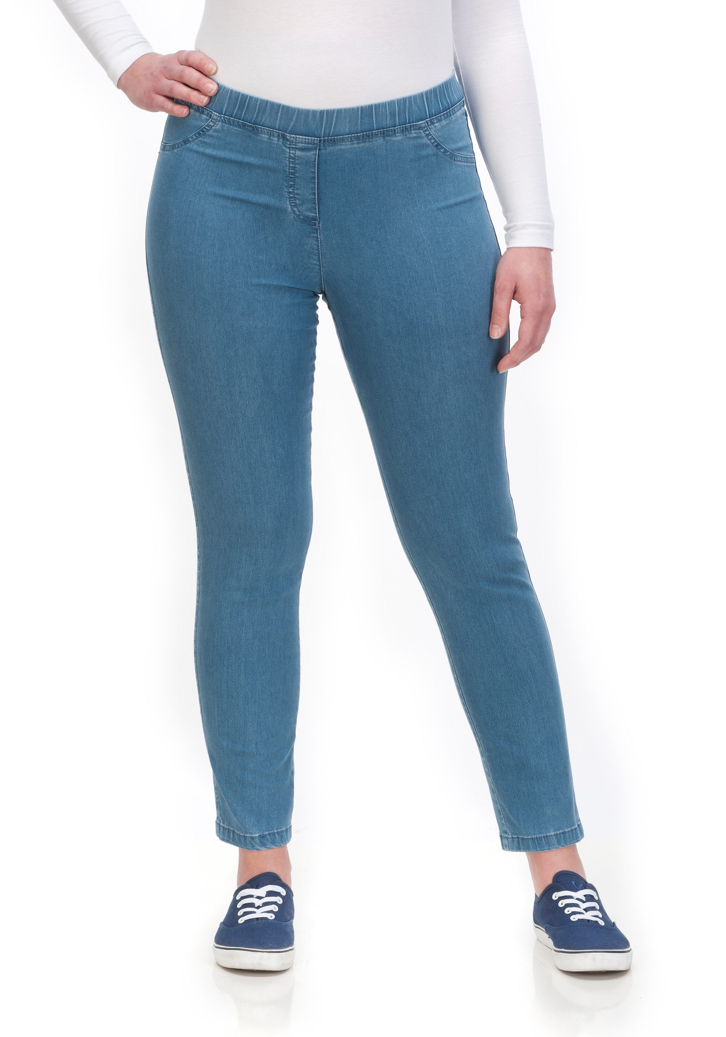 KjBRAND Jeansjeggings JENNY angenehm weiche Quer-Stretch Qualität