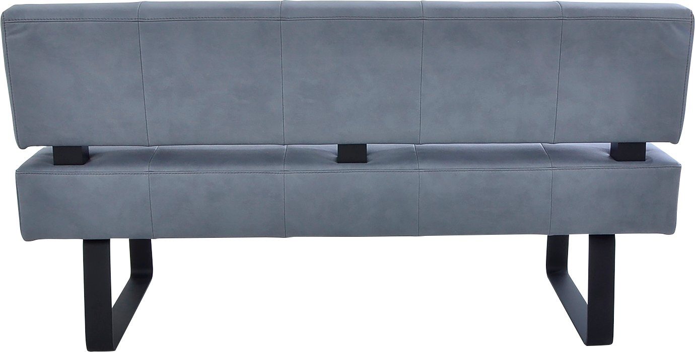 K+W Komfort & Wohnen Metallkufe schwarz durch Sitzsteppung, II, in Polsterbank Sandwichbauweise, bequem Spider