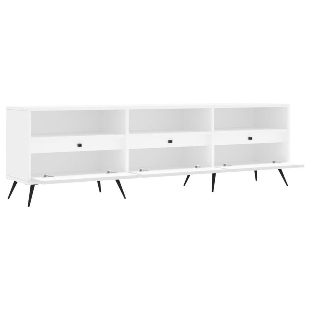 (1-St) TV-Schrank Weiß cm vidaXL TV-Schrank Holzwerkstoff 150x30x44,5