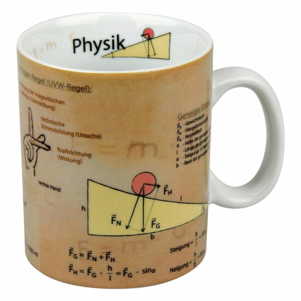 Könitz Becher Wissensbecher Physik 460 ml, Porzellan