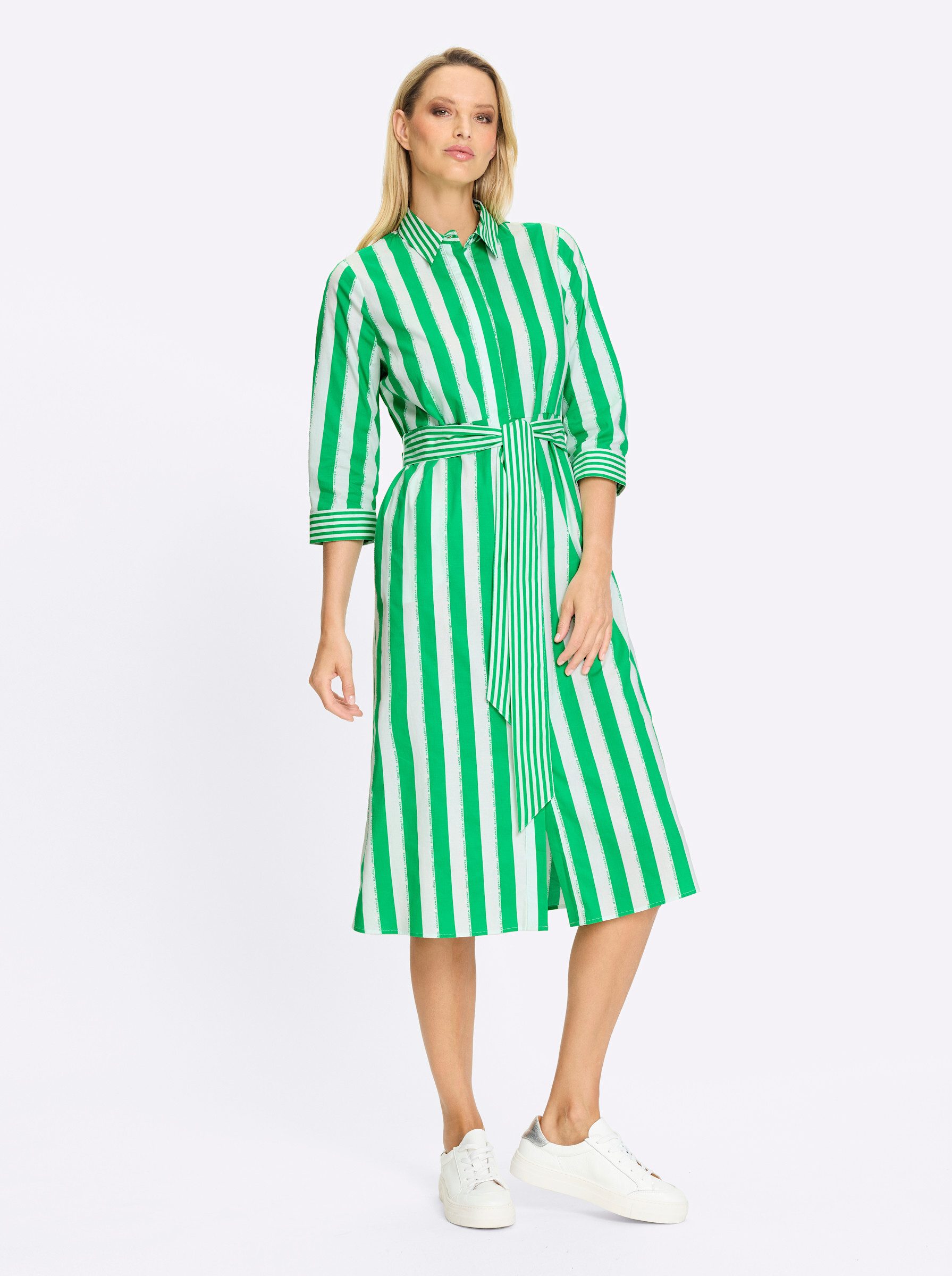 heine Etuikleid Streifenkleid 3/4-Arm