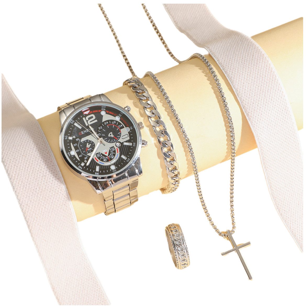 ibettertec Quarzuhr Herren Stahl Gürtel Uhr günstig online kaufen