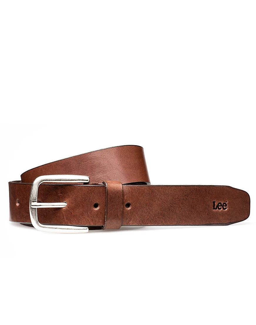 Lee® Ledergürtel Grain Aniline Belt aus 100% Leder Dark Brown (24)