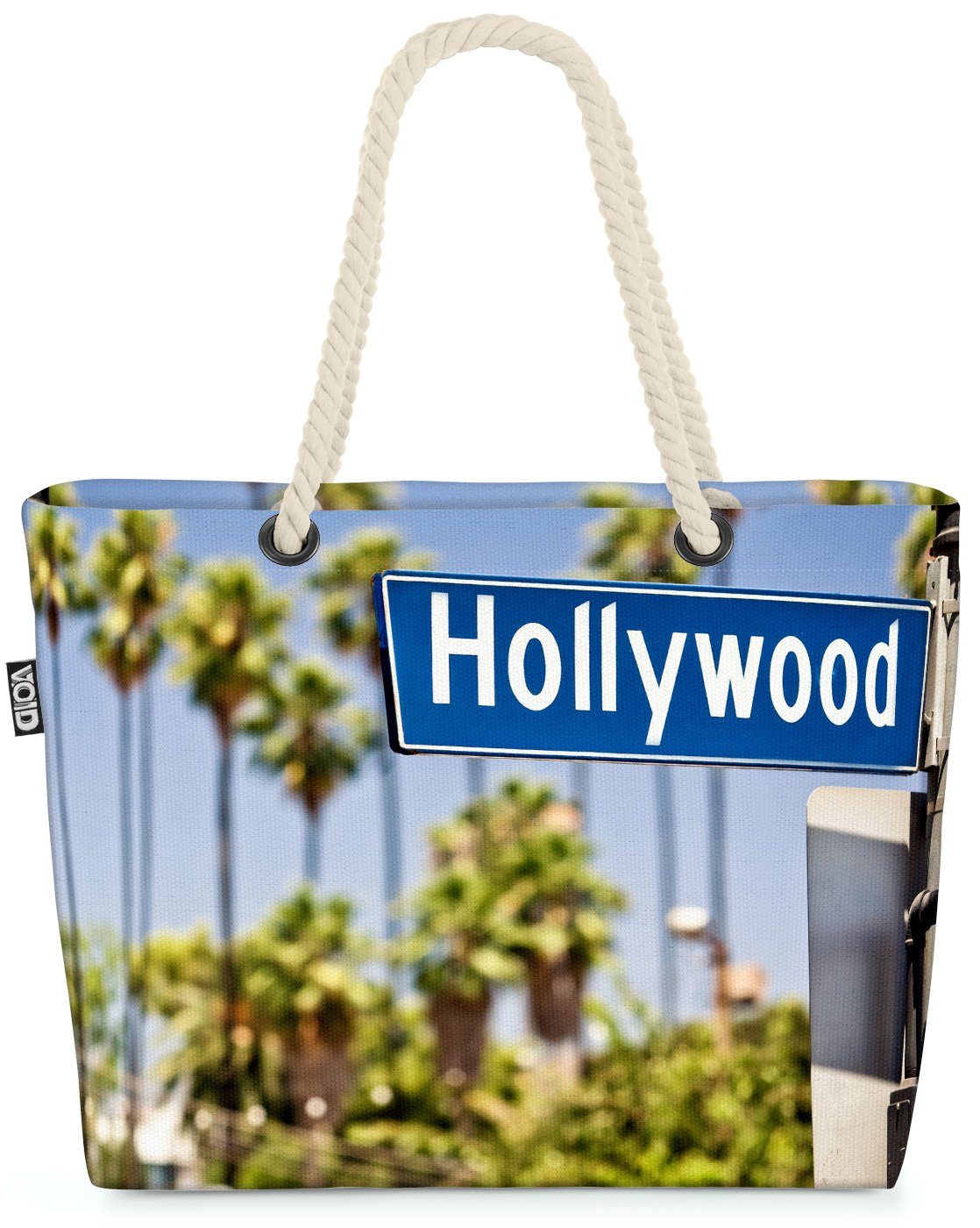 VOID Strandtasche (1-tlg), Hollywood Street Beach Bag Strasse Film Los Angeles LA Amerika USA Vereinigte