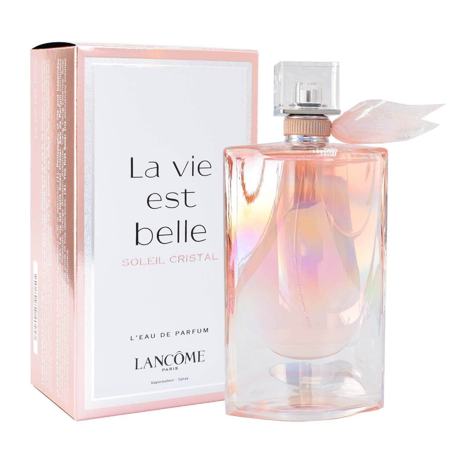 LANCOME Eau de Parfum La Vie est belle Soleil Cristal, Glasflakon, Parfüm EDP, Damenduft