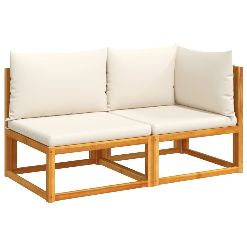 vidaXL Loungesofa Gartensofa mit Kissen 2-Sitzer günstig online kaufen