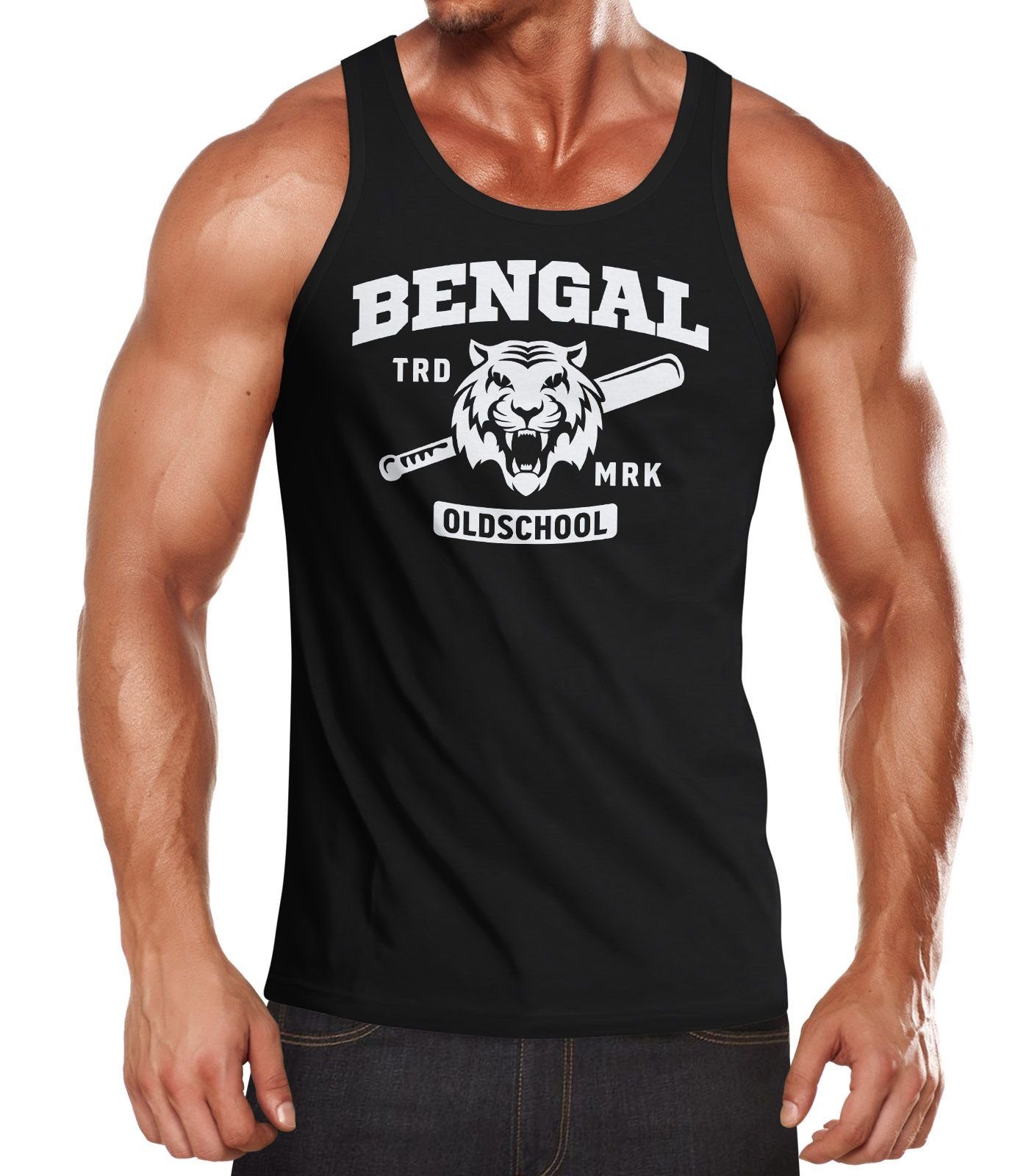 Neverless Tanktop Herren Tank-Top Bengal Tiger günstig online kaufen