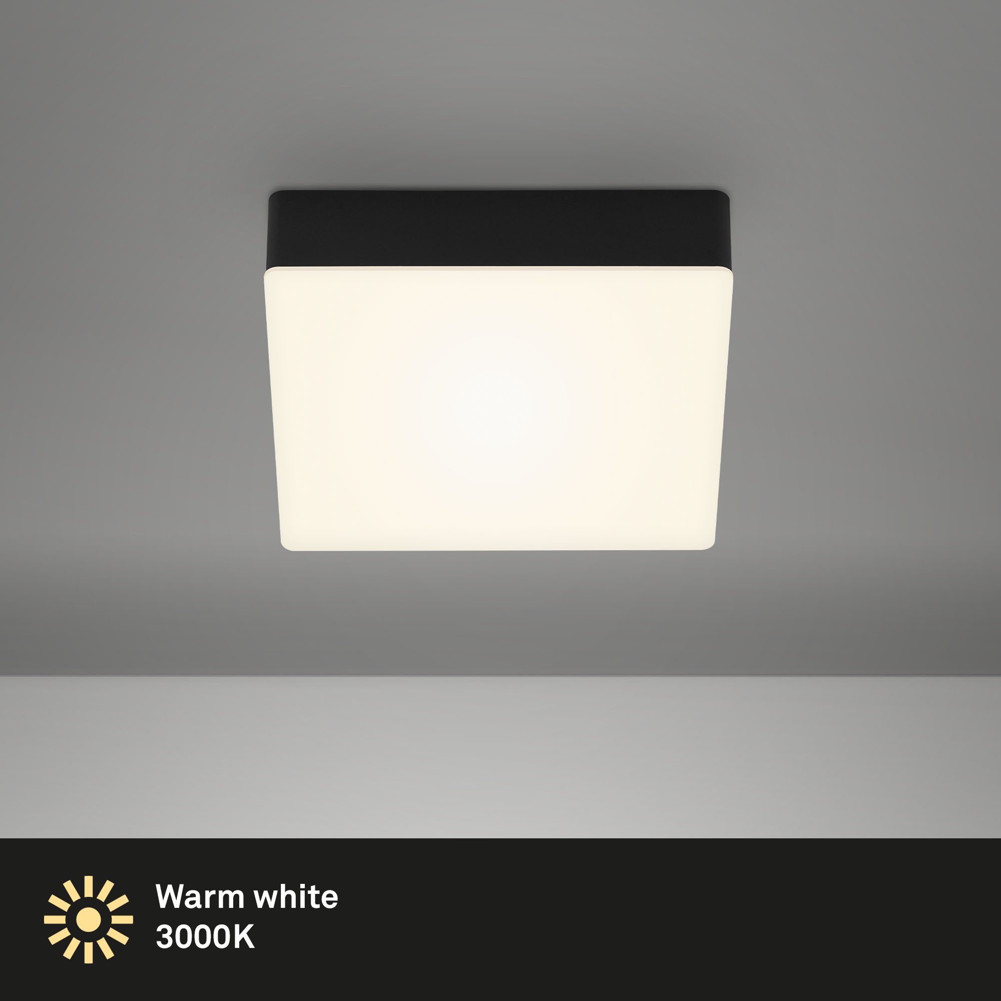 Briloner Leuchten Deckenleuchte LED Aufbauleuchte FLAME, günstig online kaufen