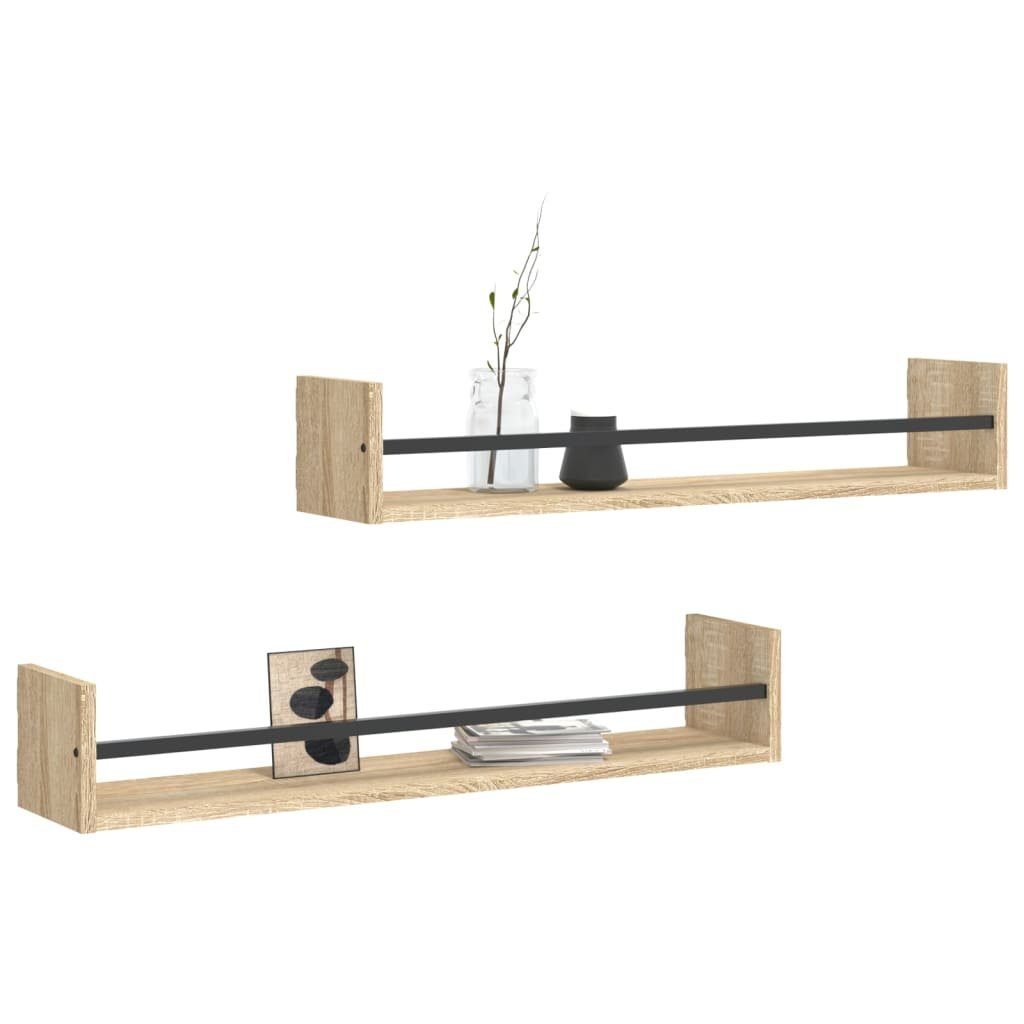 vidaXL Regal Wandregale mit Stangen 2 günstig online kaufen