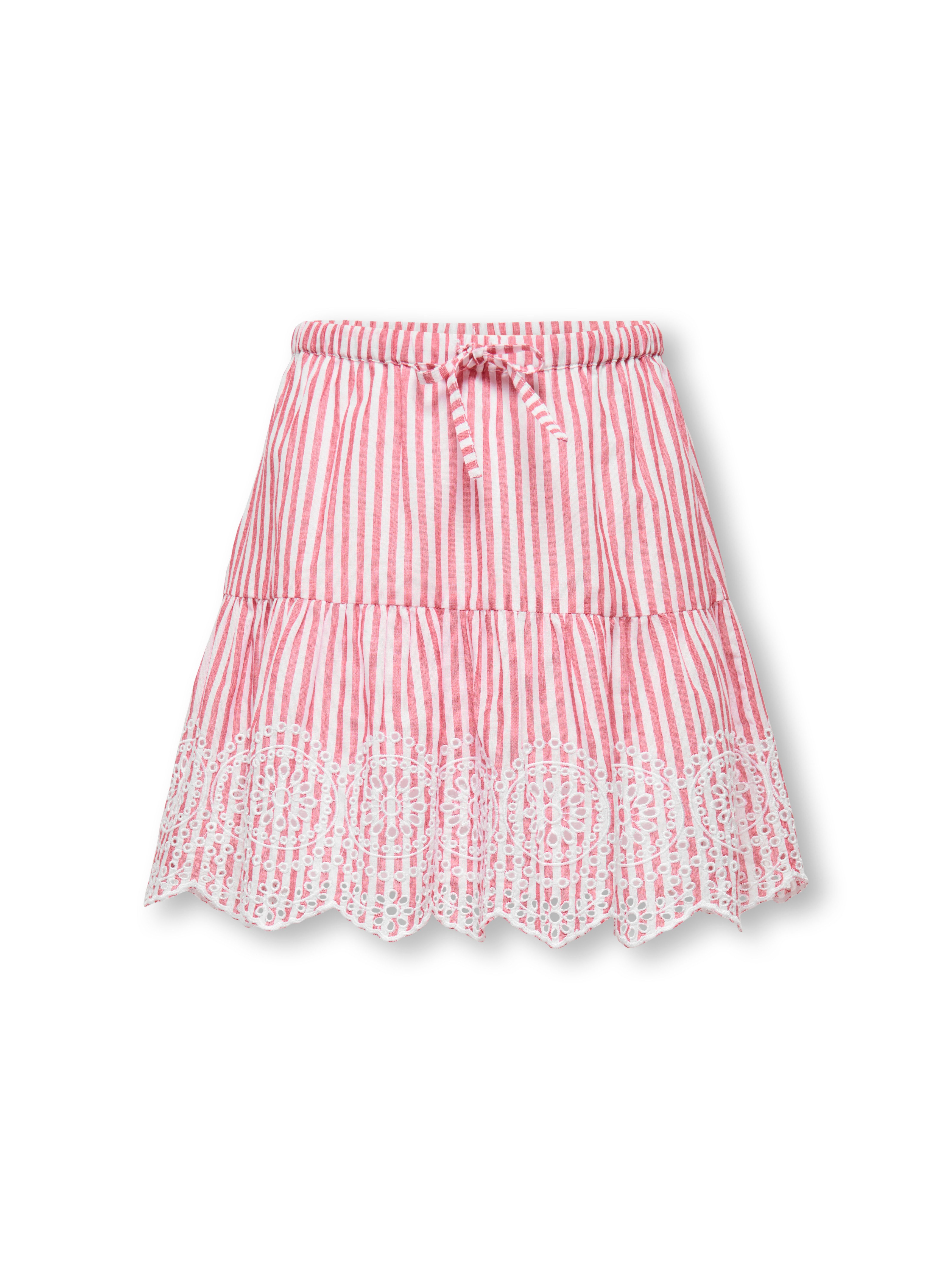 KIDS ONLY Volantrock KOGBONDI LIFE EMB SKIRT WVN (1-tlg) mit Spitzenkante
