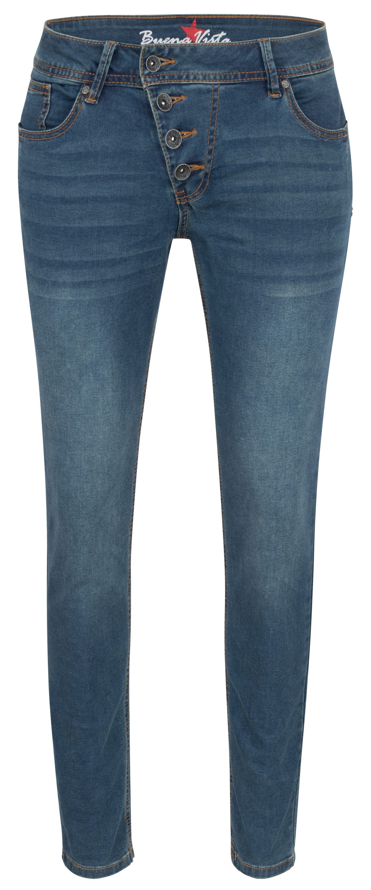 Stretch-Jeans BUENA VISTA MALIBU CROPPED dark stone 2508 B5826 102.4452 - Cozy Denim