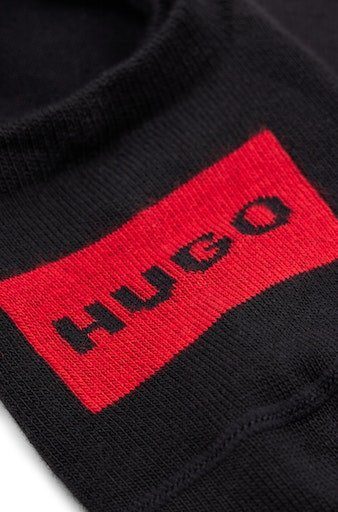 HUGO CC (2-Paar) LABEL LOW Freizeitsocken W Black CUT 2P