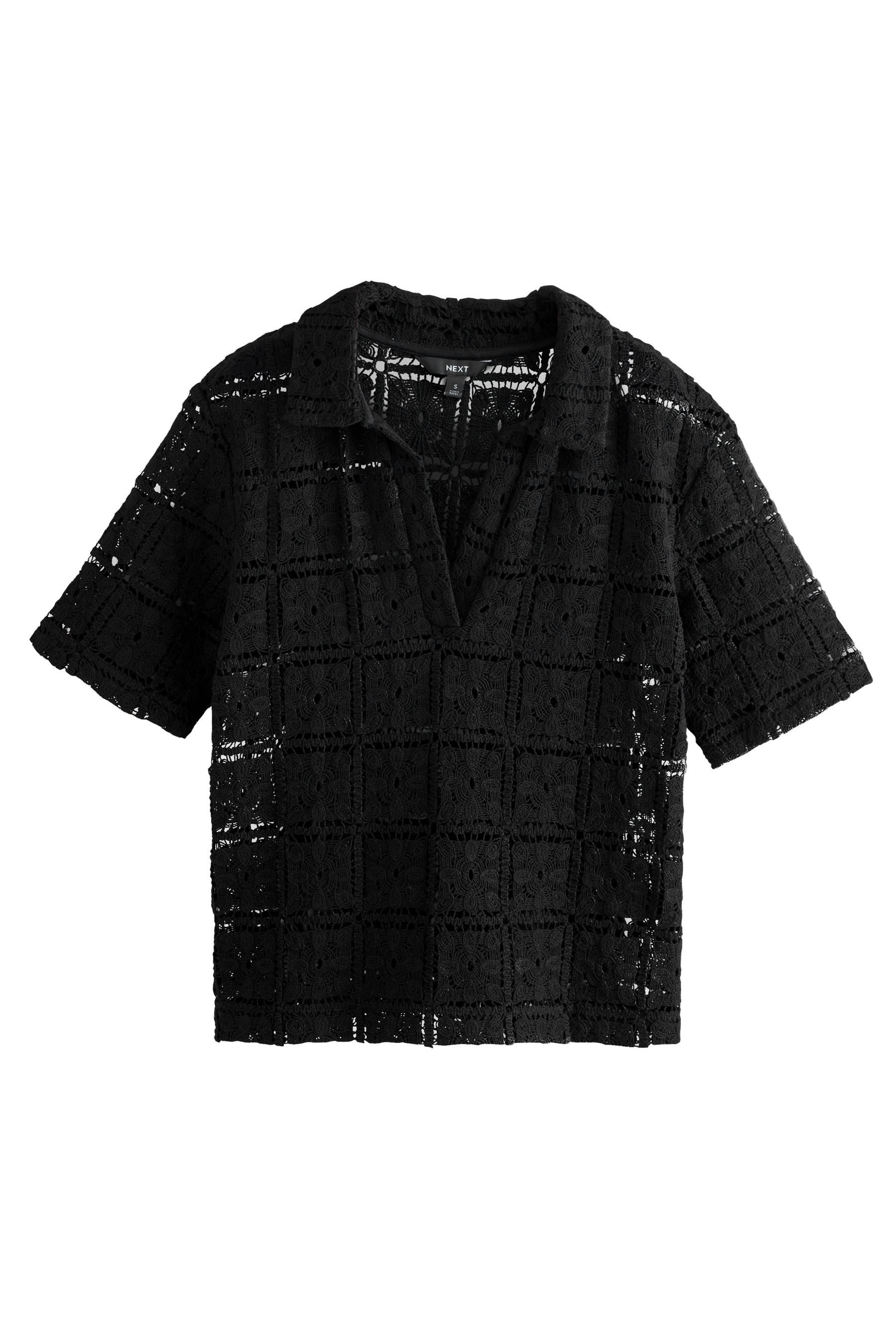 Next Kurzarmhemd Kurzärmeliges Top mit Kragen günstig online kaufen