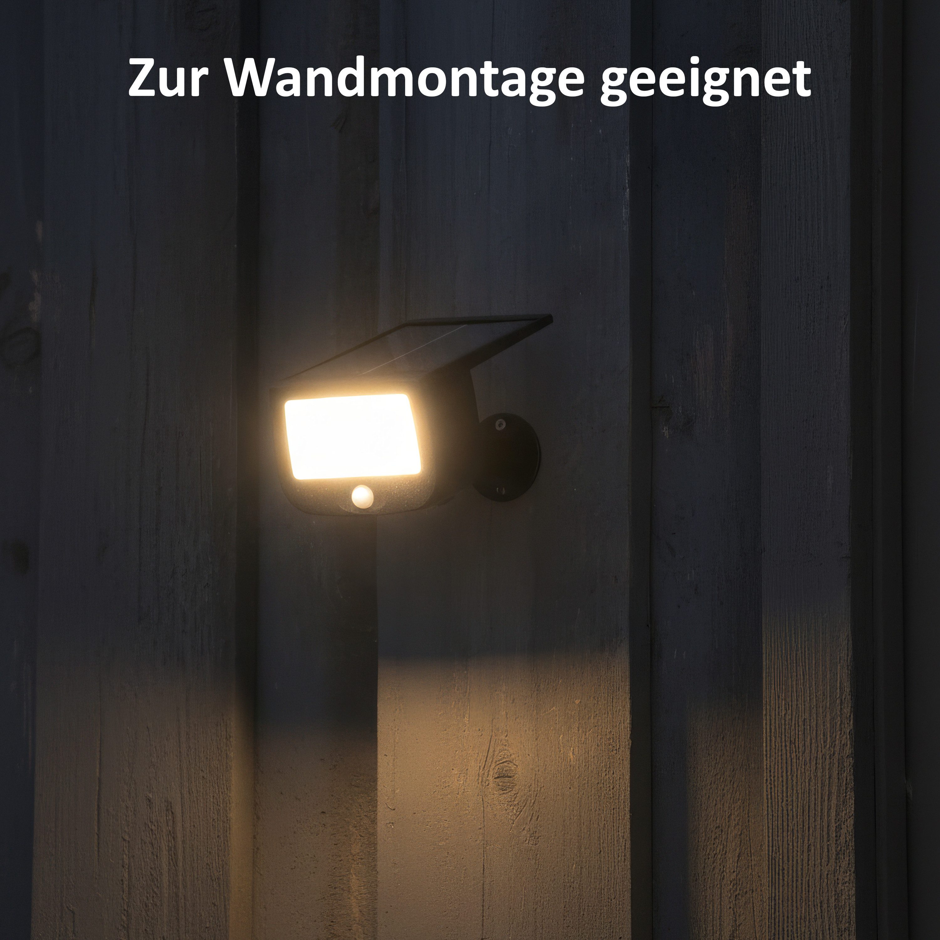 Northpoint Bewegungsmelder LED Solar Strahler Fluter Sicherheitsleuchte mit Funk, (3-St) – Bild 5 von 5
