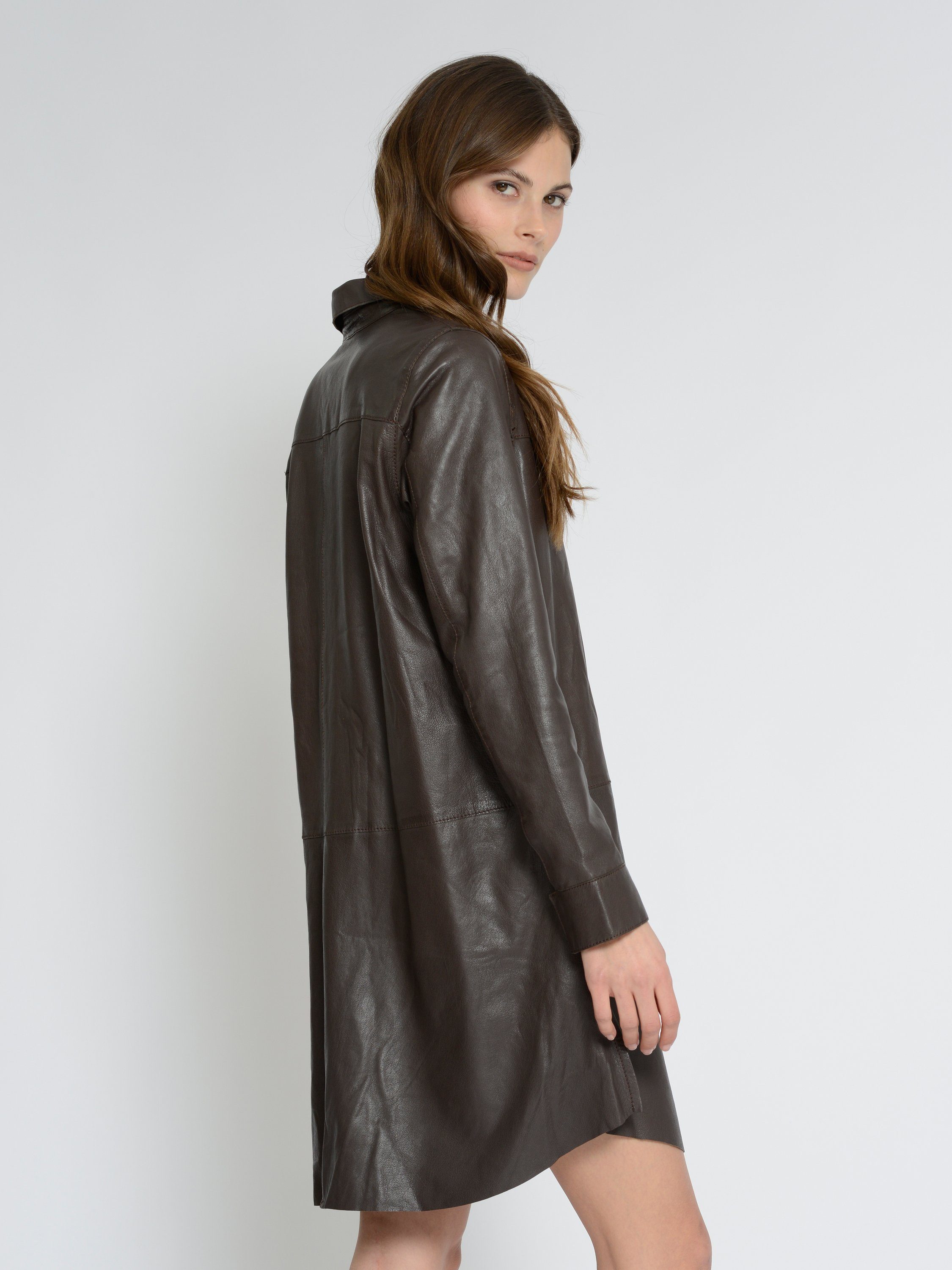 dark 42021101 Maze brown Langjacke