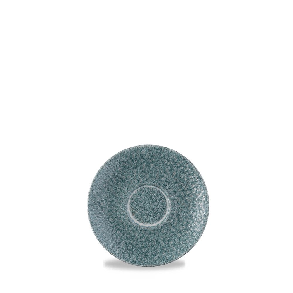 Schale Super Vitrified Studio Prints Raku Topaz Blue Cappuccino