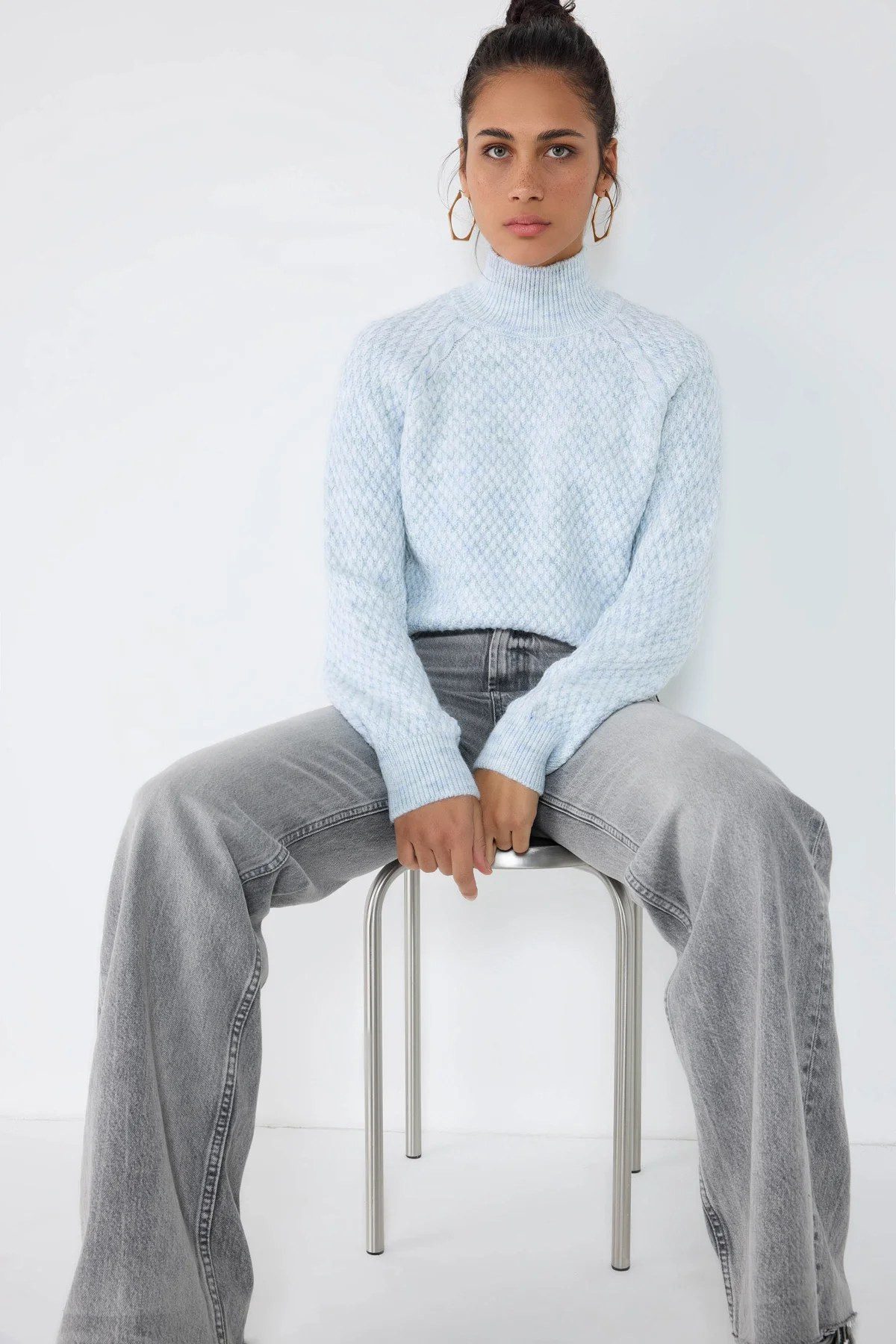 No Matter What Sweater Rollkragenpullover