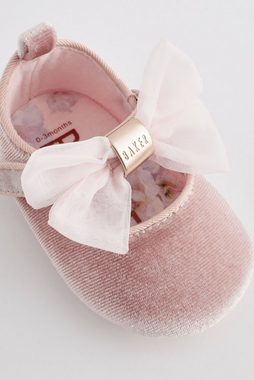 Baker by Ted Baker Baker by Ted Baker Samt-Babyschuhe mit Schleife Babystiefel (1-tlg)