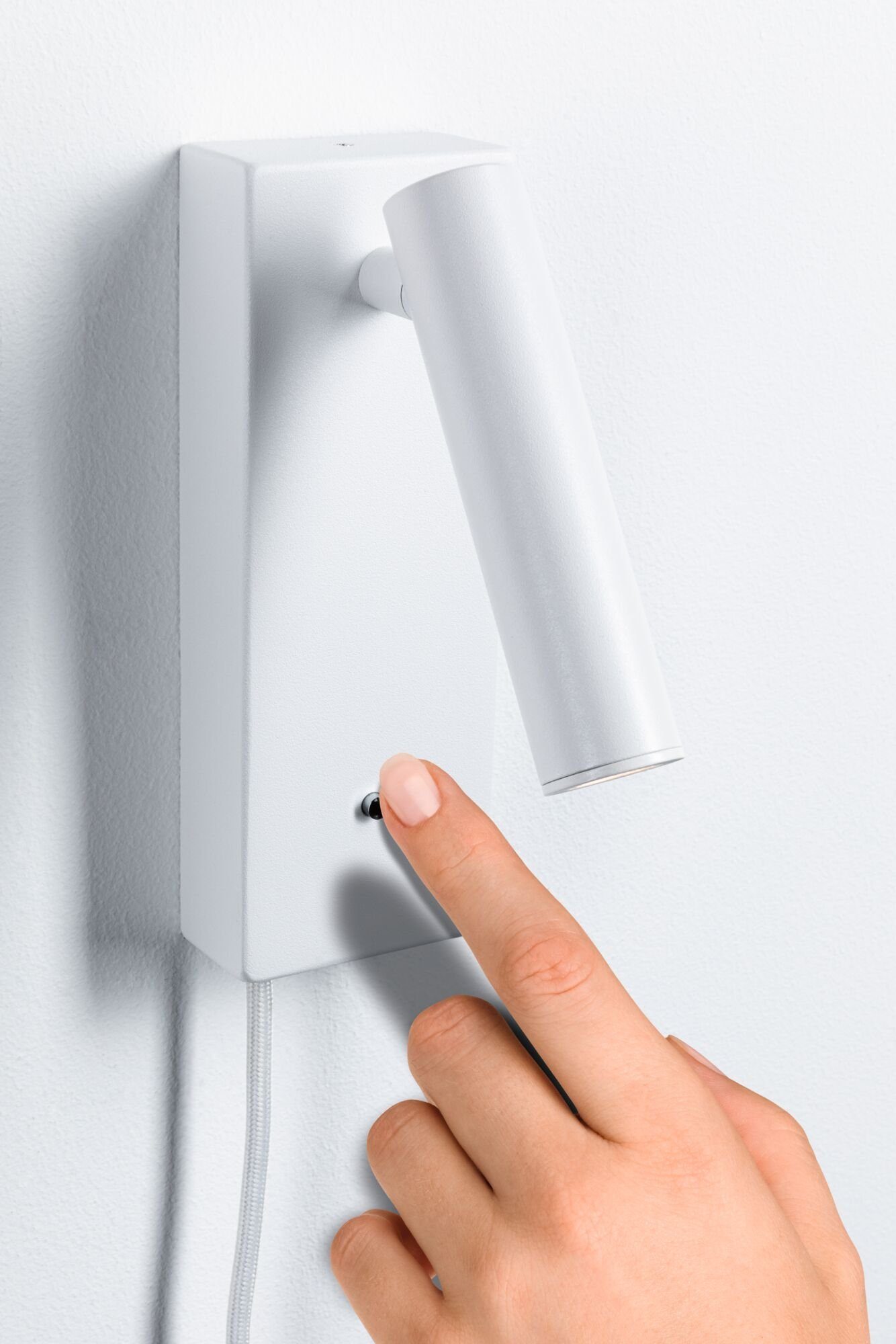 Paulmann LED Wandleuchte Hulda 2,5W USBC 230V 3000K Metall, LED fest integriert, Warmweiß, 3-step-dimmbar