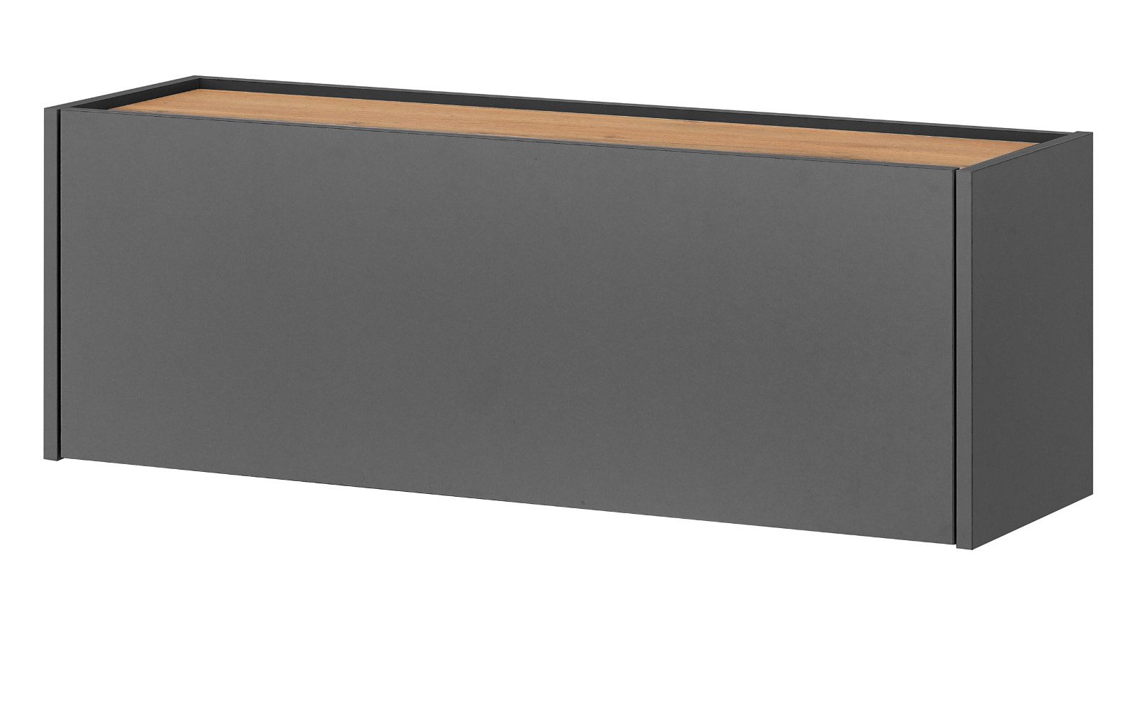 Furn.Design Hängeschrank Center (in grau und Wotan Eiche, 100 x 35 cm) Flurschrank hängend