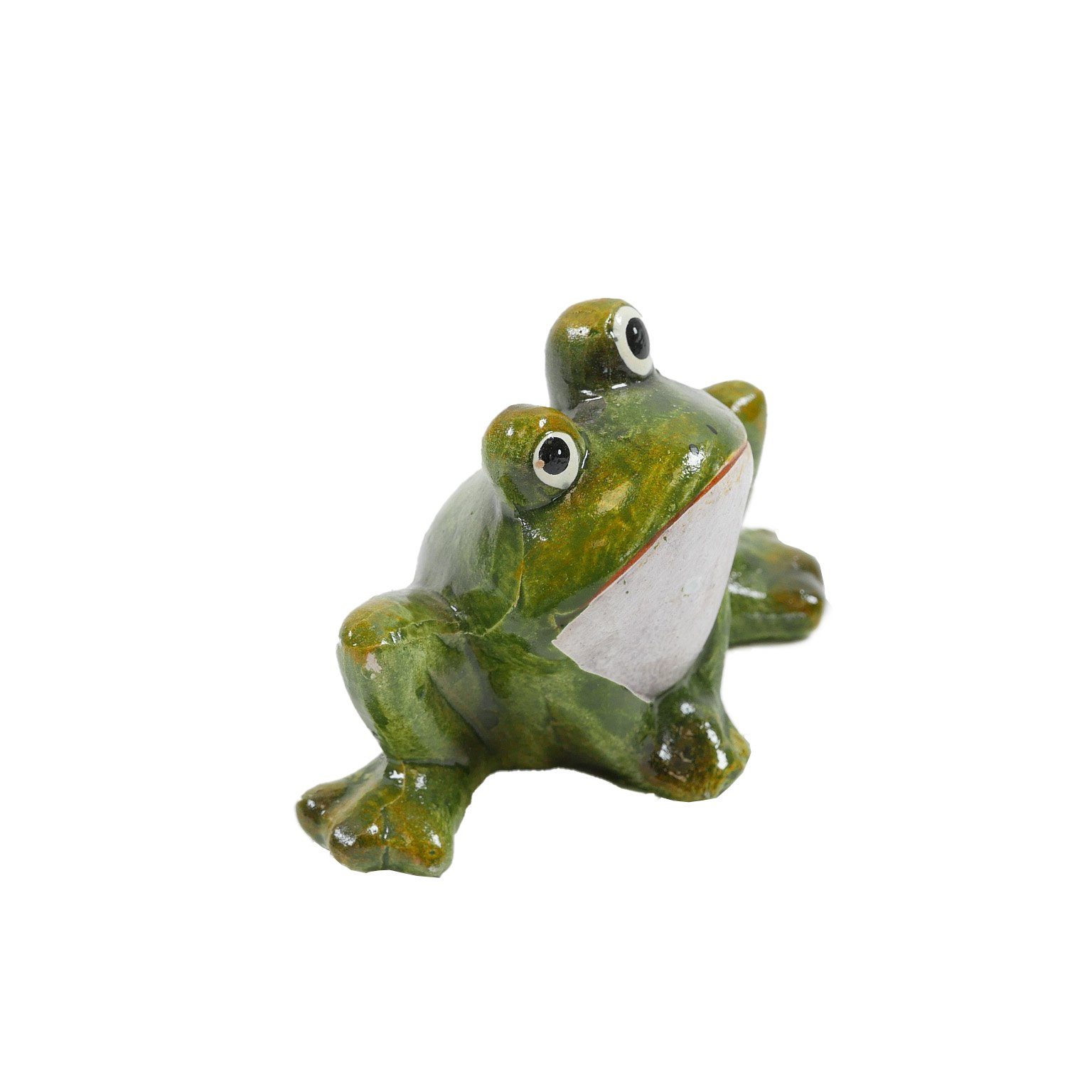 B&S Dekofigur Frosch grün Keramik 10,8x5,8x7,7 günstig online kaufen