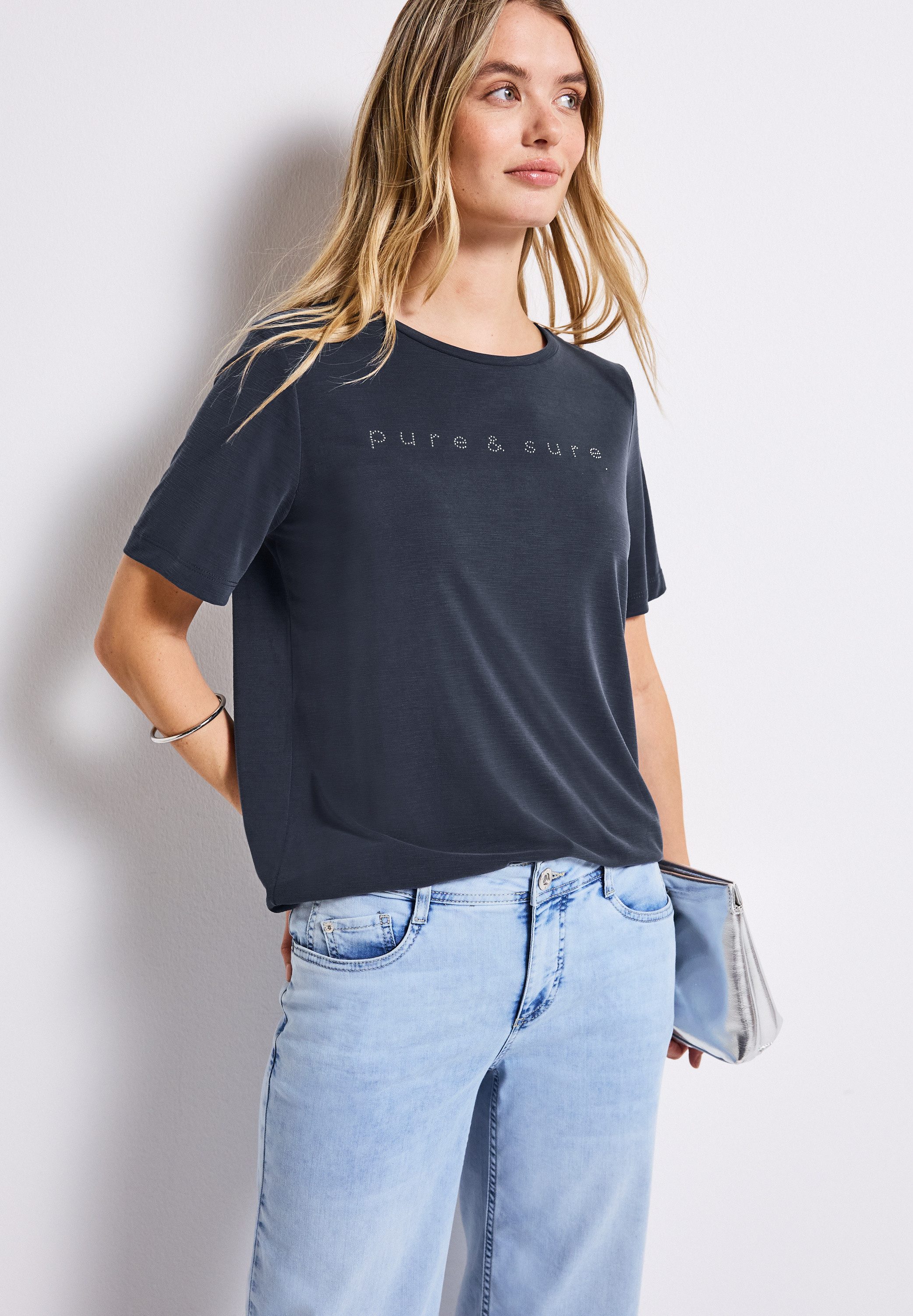 STREET ONE T-Shirt mit Wording und günstig online kaufen