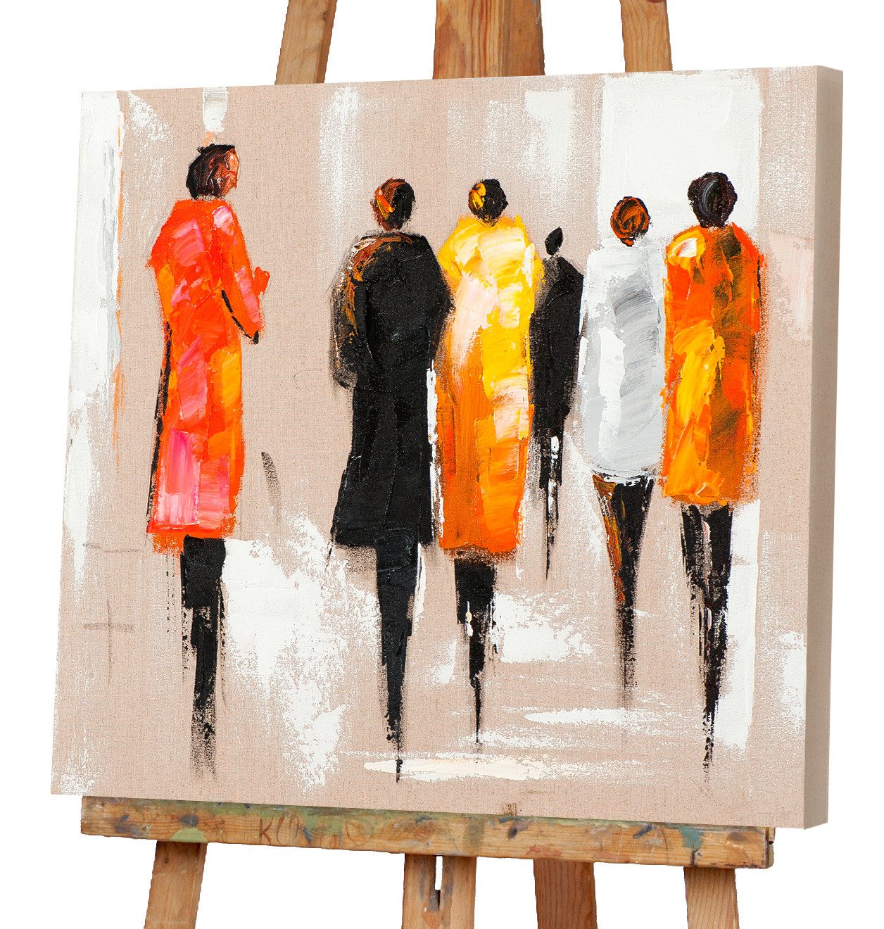 ArtUniverse Gemälde Leinwandbild Modenschau 70 x 70 cm, Menschenmotiv