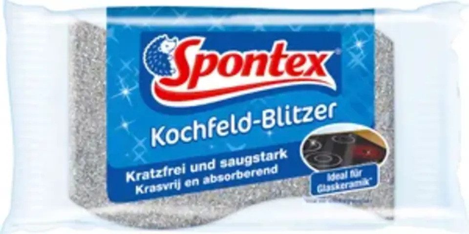 SPONTEX Schwamm Flash Kochfeld mit kratzfreier Reinigungsseite 1 Stück