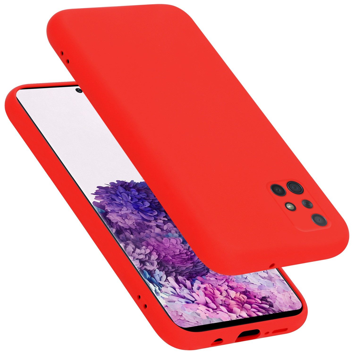 Cadorabo Handyhülle für Samsung Galaxy A71 4G Hülle Samsung Galaxy A71 4G, Flexible Hülle TPU Silikon Schutzhülle Back Cover Case