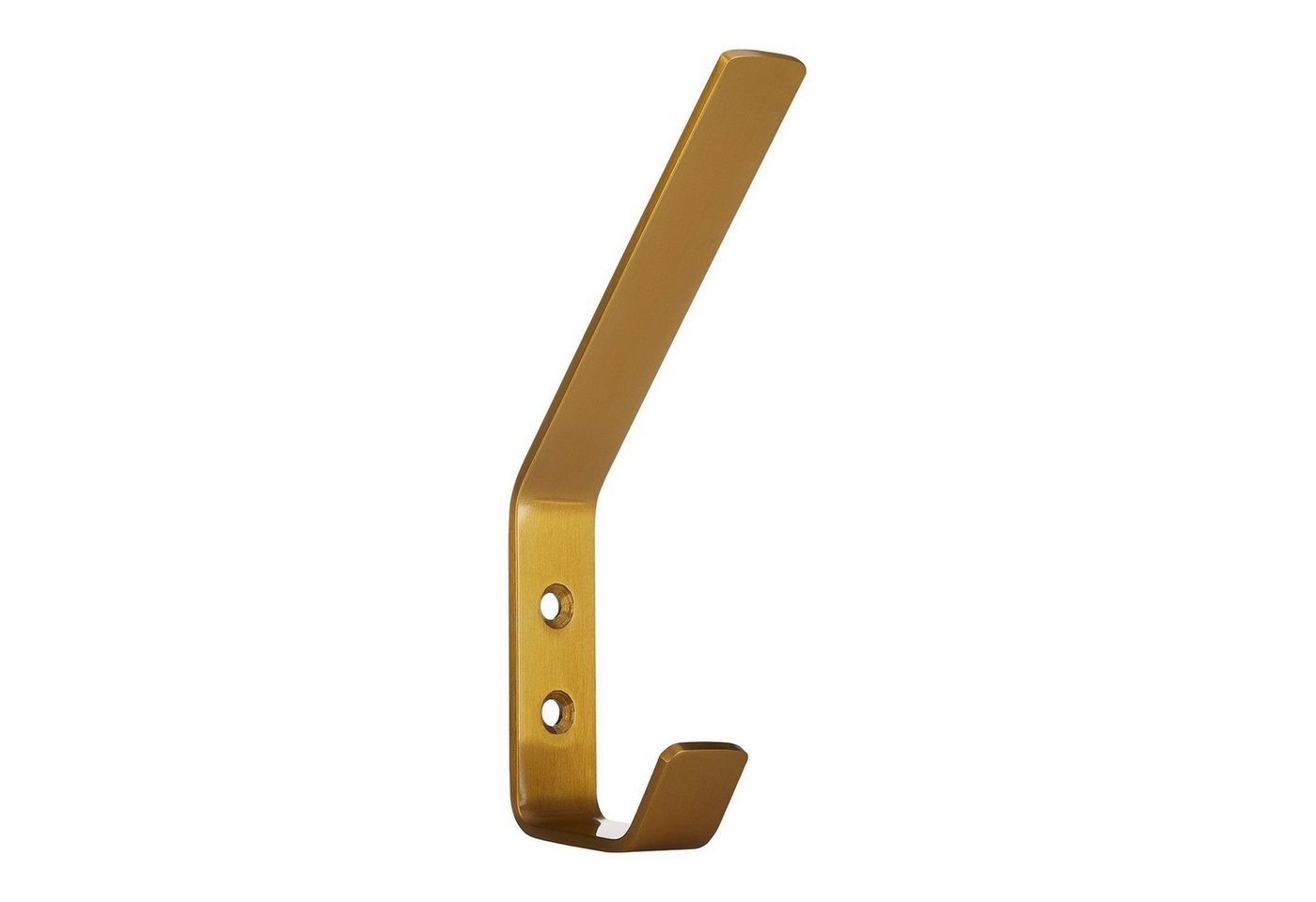 SO-TECH® Kleiderhaken doppelter Wandhaken, Edelstahl, 142 x 20 x 45 mm, (1-St), großer Jackenhaken mit abgerundeten Kanten gelb