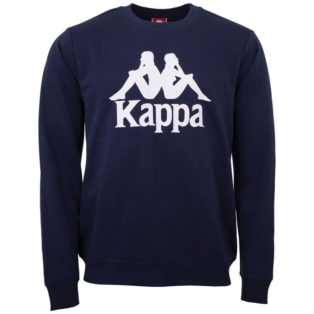 Kappa Sweatshirt mit angesagtem Rundhalsausschnitt navy
