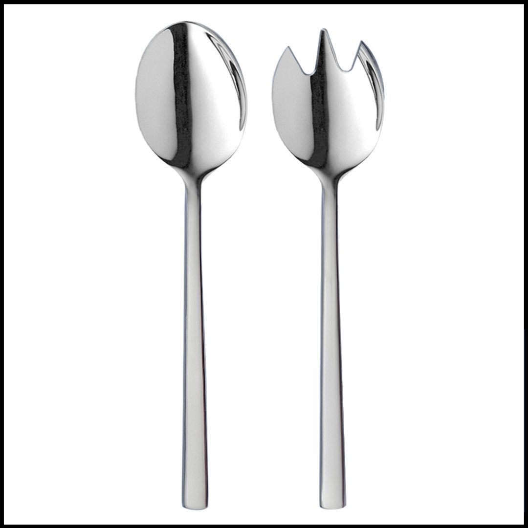 LIVINA HOME Salatbesteck Premium Salatbesteck, Edelstahl 18/10, Set 2-tlg. Gabel & Löffel (2-tlg), Spülmaschinenfest, Frühling Sale!