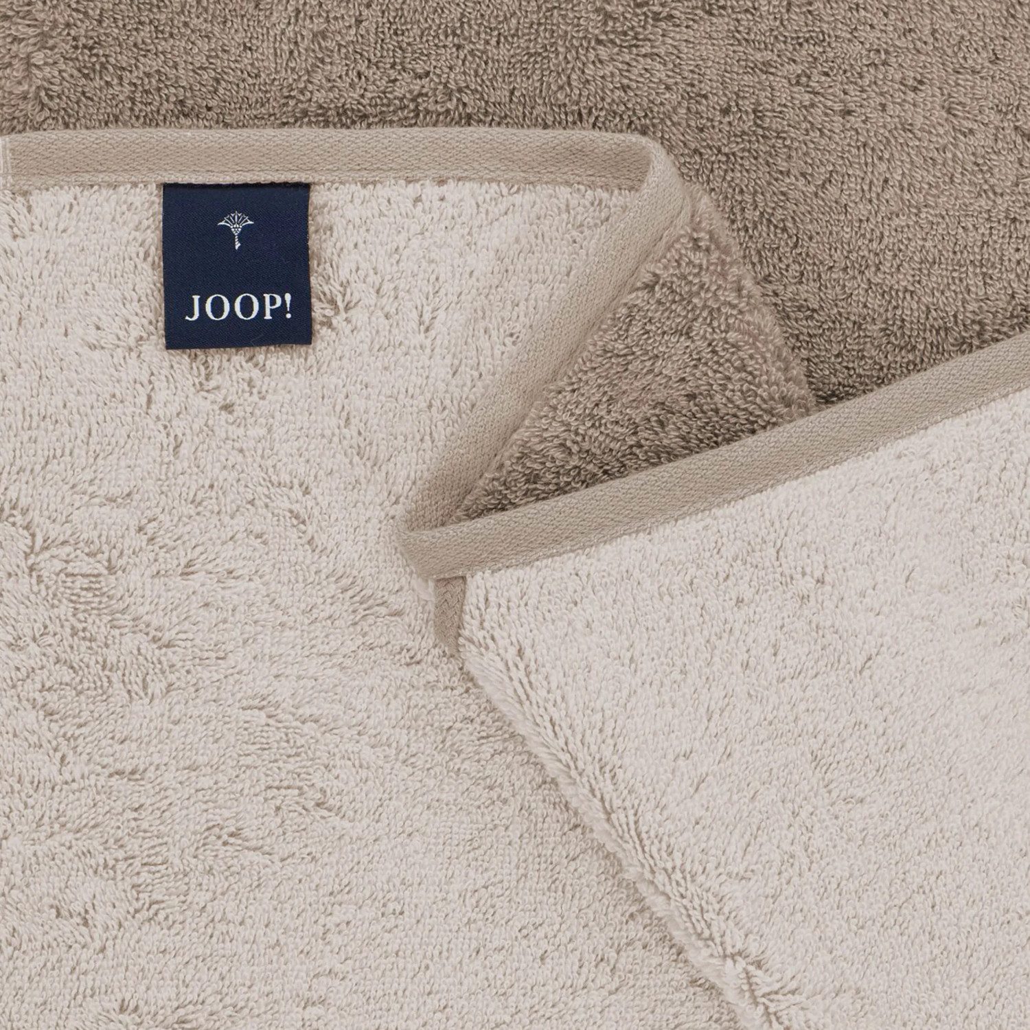 JOOP! Handtuch 2 Stück Joop! Gästetuch Classic 1720-30 sand 30x50, Walkfrottier (2-St), Baumwolle