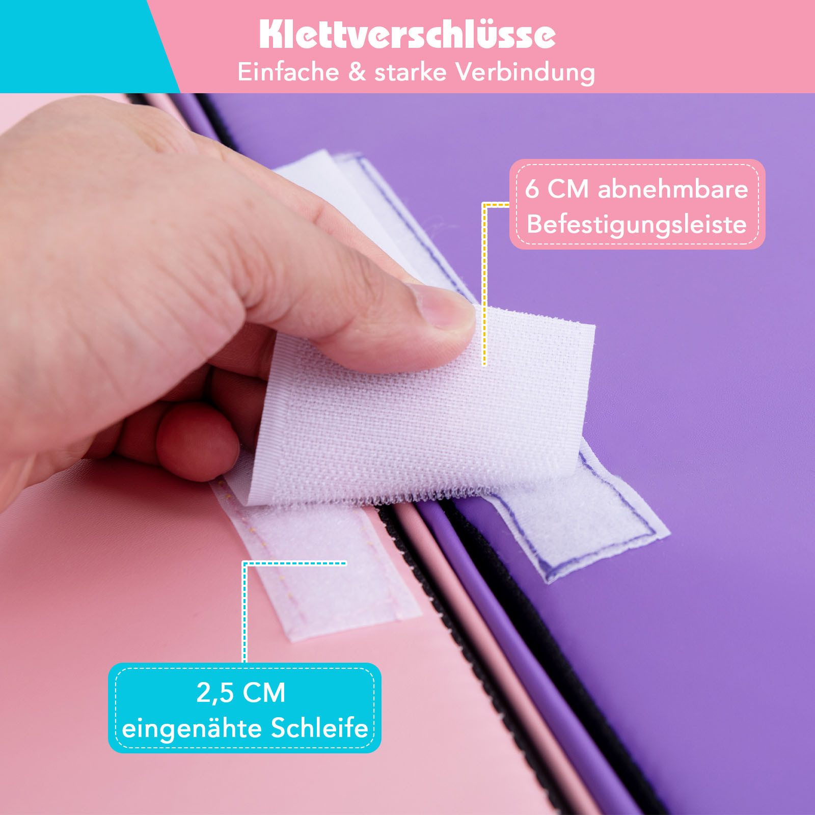 COSTWAY Spielbausteine, zum Toben & Klettern, mit Klettverschluss