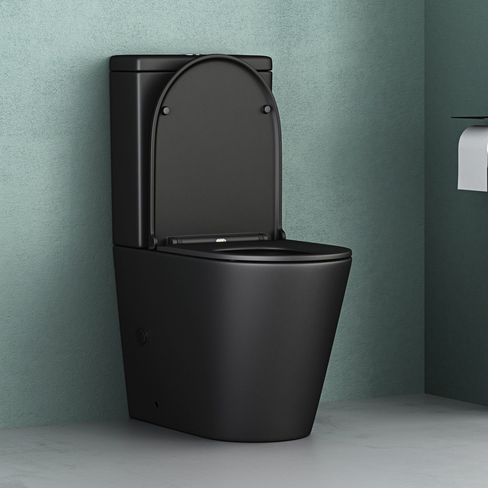 Mai & Mai Tiefspül-WC Stand WC spülrandlos Toilette mit spülkasten Soft-Close WC-Sitz