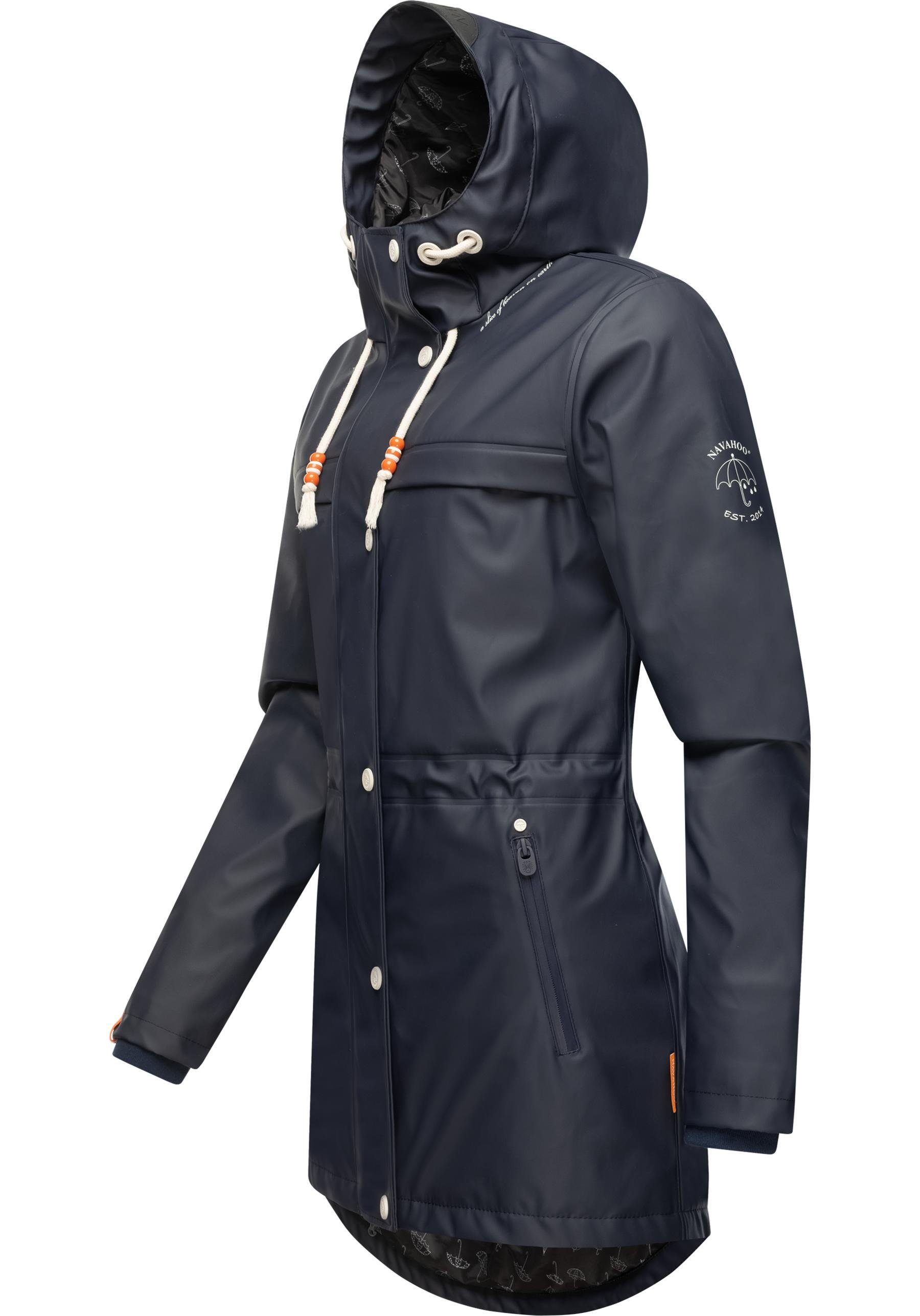 Navahoo Regenmantel Rainy Forest modischer Damen Outdoor Regenparka