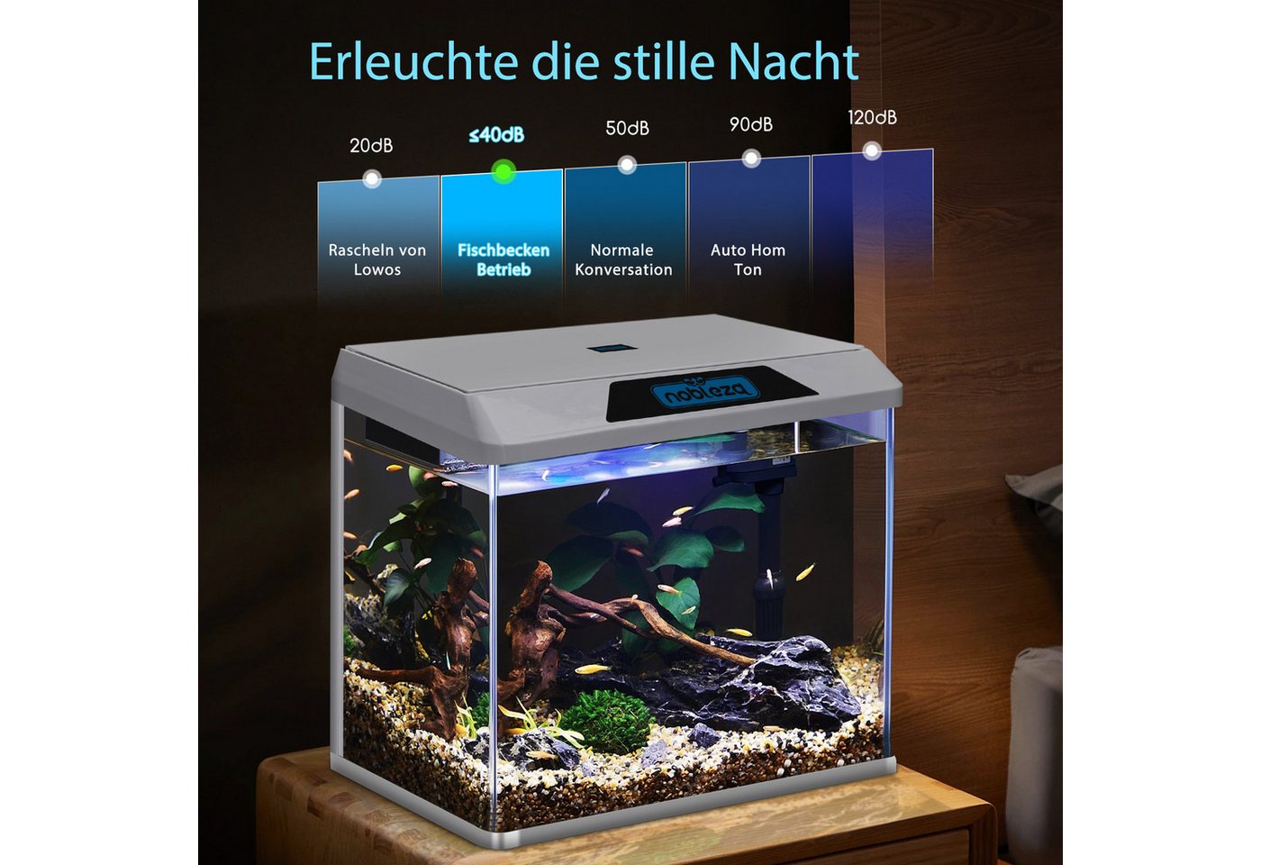 Thumbnail - nobleza Aquarien-Set Aquarien-Set 54L Mini Aquarium Komplettset