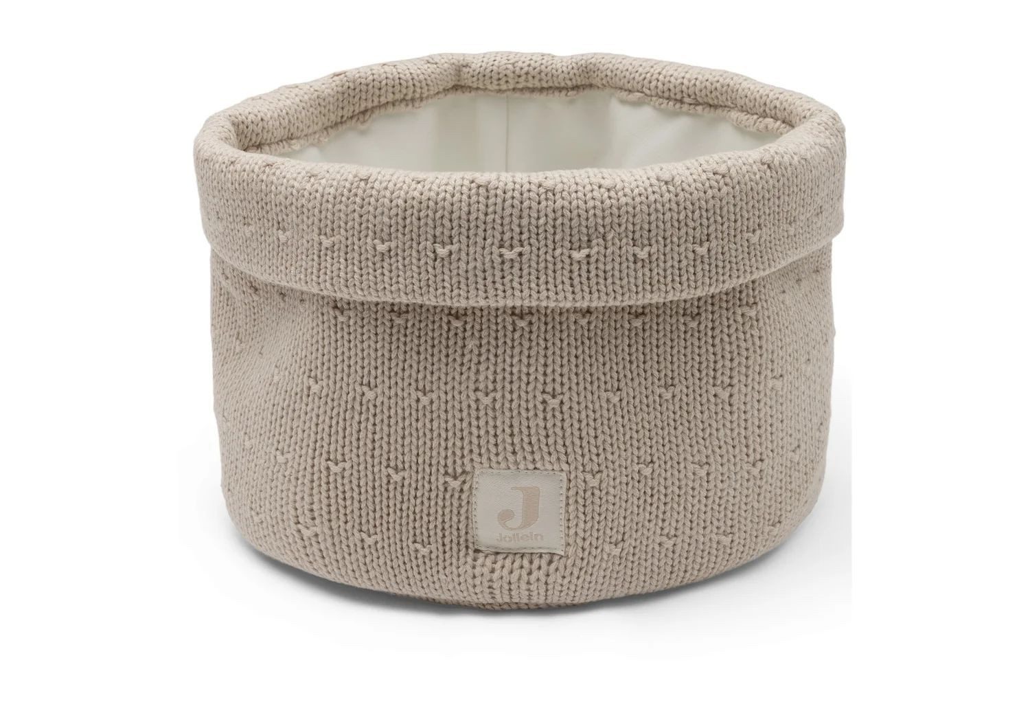 Jollein Aufbewahrungskorb Jollein Pflegekörbchen Aufbewahrungskorb Sprinkle Knit Sand