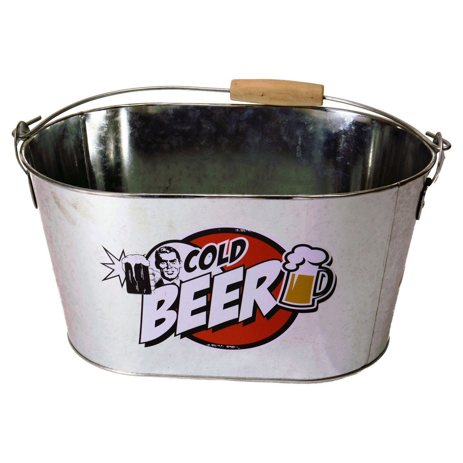 Eiseimer Bier Eiseimer mit Flaschenöffner aus Metall