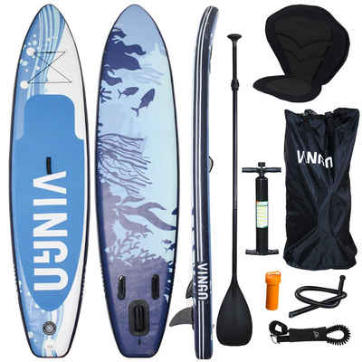 Clanmacy SUP-Board »SUP Board Surfen Stand Up Paddle Board mit Zubehör Windsurf aufblasbar Surfboard Paddling 305cm-320cm-330cm«, (SET), Reperaturkit, Kombi-Paddel, SUP-Board, Sicherungsschlaufe, Paddel