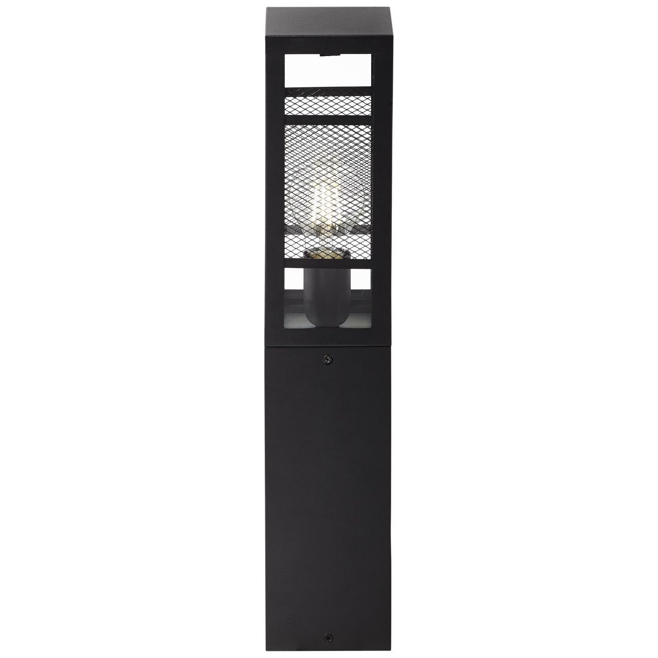Brilliant Außen-Stehlampe Getta, Lampe, Getta Außensockelleuchte 50cm schwarz, Metall/Kunststoff, 1x A6 | Sockelleuchten