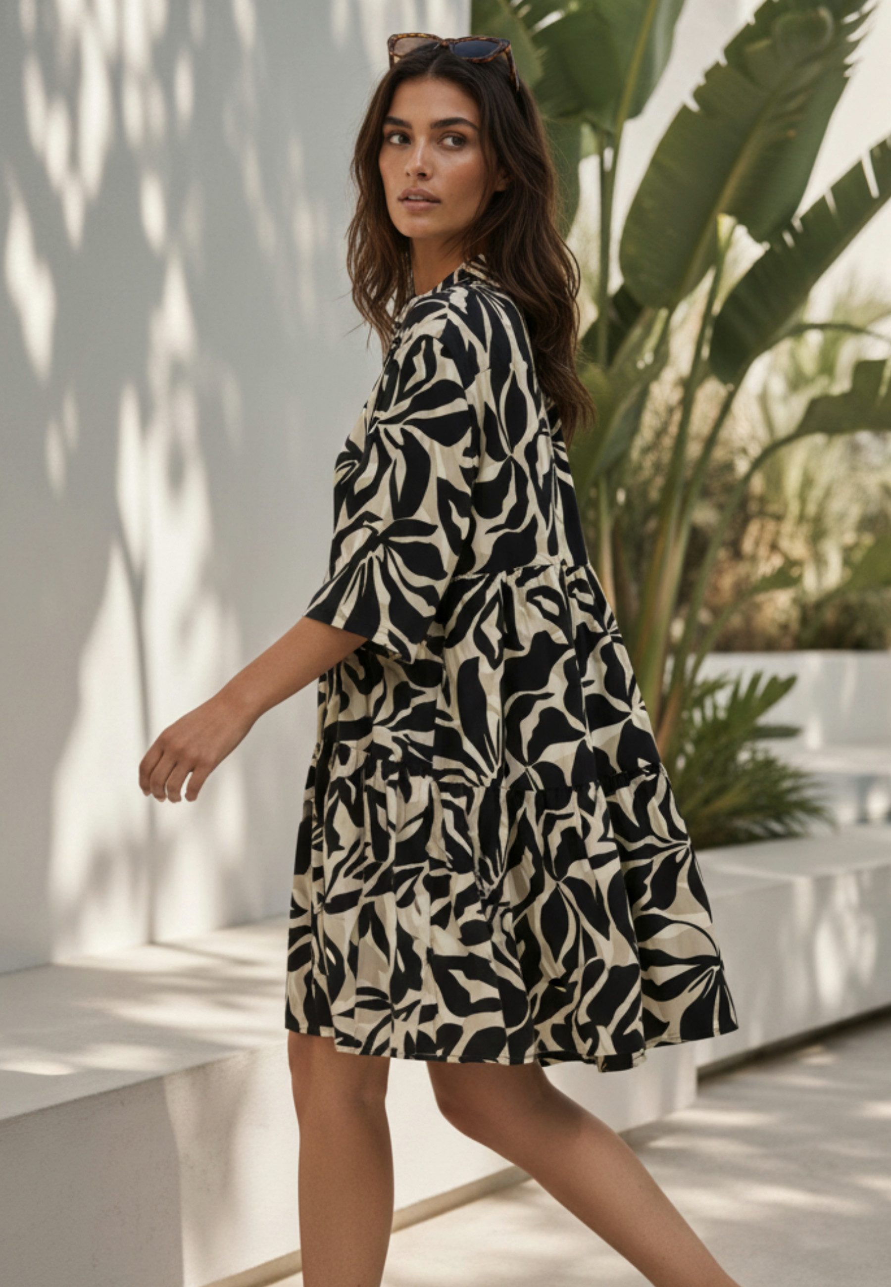 Andijamo-Fashion Sommerkleid COOL-BLOOM Stufenkleid