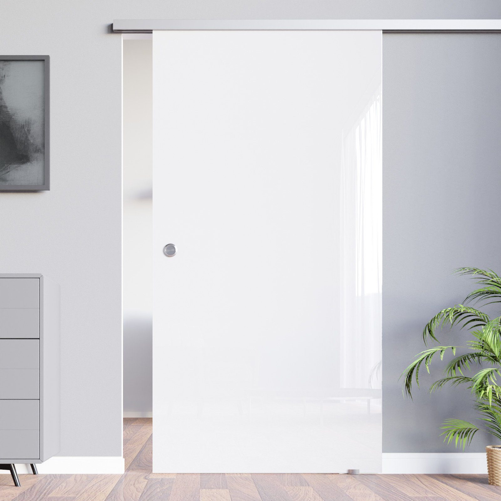 AMOD Glasschiebetür V-AS (SlimLine, Komplett Set), günstig online kaufen