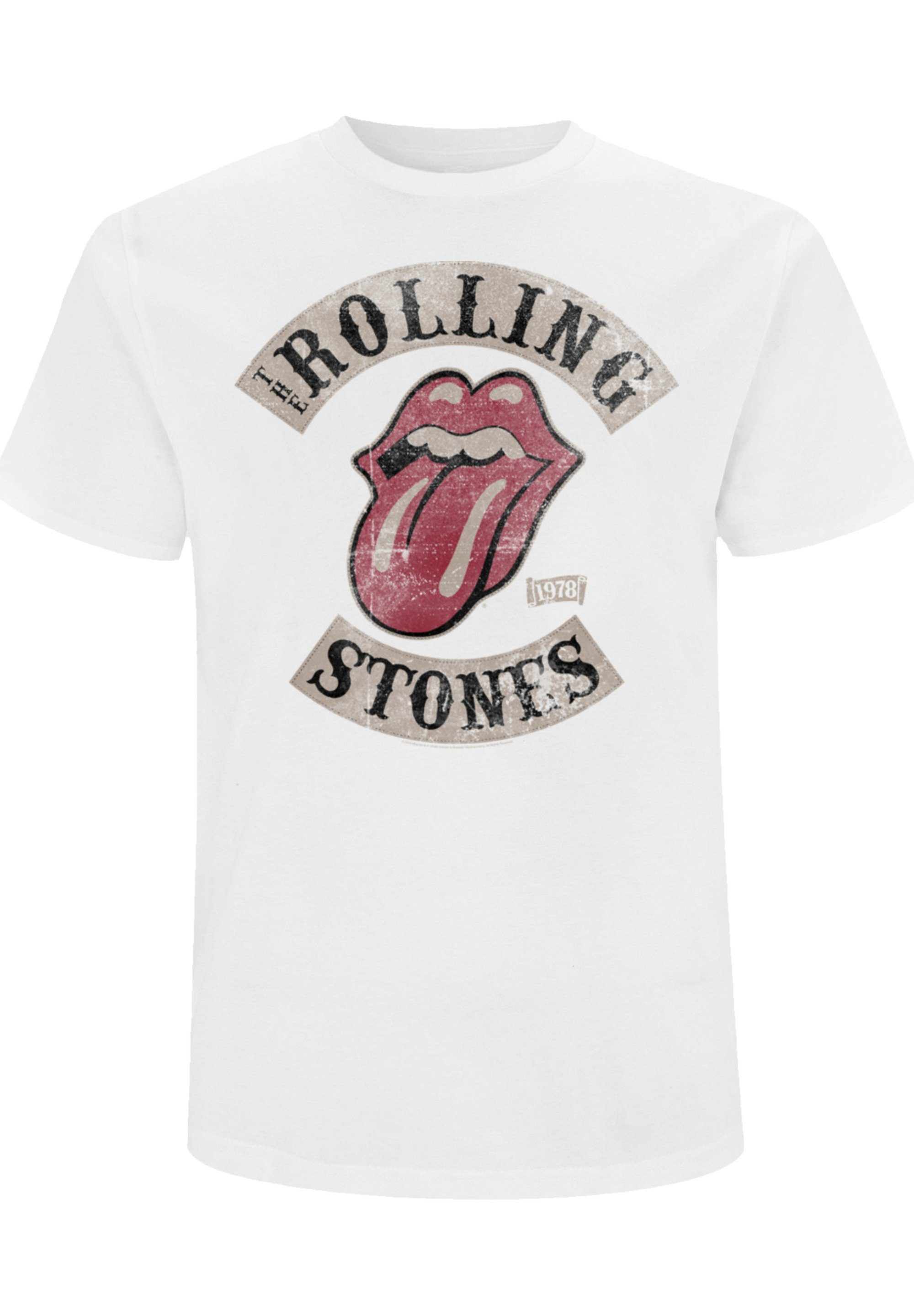 F4NT4STIC T-Shirt The Rolling Stones Tour '78 Print weiß
